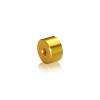 1/4-20 Threaded Barrels Diameter: 7/8'', Length: 1/2'', Gold Anodized [Required Material Hole Size: 17/64'' ]