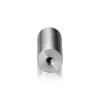 1/4-20 Threaded Barrels Diameter: 7/8'', Length: 2'', Brushed Satin Finish Grade 304 [Required Material Hole Size: 17/64'' ]