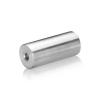 1/4-20 Threaded Barrels Diameter: 7/8'', Length: 2'', Brushed Satin Finish Grade 304 [Required Material Hole Size: 17/64'' ]