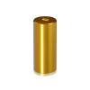 1/4-20 Threaded Barrels Diameter: 7/8'', Length: 2'', Gold Anodized [Required Material Hole Size: 17/64'' ]