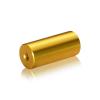 1/4-20 Threaded Barrels Diameter: 7/8'', Length: 2'', Gold Anodized [Required Material Hole Size: 17/64'' ]