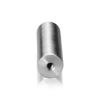 1/4-20 Threaded Barrels Diameter: 7/8'', Length: 3'', Brushed Satin Finish Grade 304 [Required Material Hole Size: 17/64'' ]