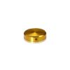 1/4-20 Threaded Locking Caps Diameter: 1'', Height: 1/4'', Gold Anodized Aluminum [Required Material Hole Size: 5/16'']