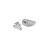 1/2'' Diameter Desktop Table Standoffs 60° Angle - Flat Head Standoffs (Aluminum Clear Anidozed) [Required Material Hole Size: 1/4'']