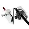 Set of 2 Wall Clamp, Stainless Steel, Satin Brisched Finish (Fort 5/16'' Material)