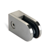 Set of 2 Wall Clamp, Stainless Steel, Satin Brisched Finish (Fort 5/16'' Material)