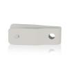 1/2'' Aluminum White Color Sign Hanger For Panels Up To 1/2''