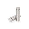 7/8'' Diameter X 2-1/2'' Barrel Length, (316 Marine Grade) Stainless Steel Brushed Finish. Easy Fasten Standoff (For Inside / Outside use) [Required Material Hole Size: 7/16'']