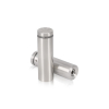 7/8'' Diameter X 2-1/2'' Barrel Length, (316 Marine Grade) Stainless Steel Brushed Finish. Easy Fasten Standoff (For Inside / Outside use) [Required Material Hole Size: 7/16'']