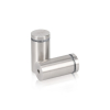 1'' Diameter X 1-3/4'' Barrel Length, (304) Stainless Steel Brushed Finish. Easy Fasten Standoff (For Inside / Outside use) Tamper Proof Standoff [Required Material Hole Size: 7/16'']