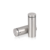 1'' Diameter X 2-1/2'' Barrel Length, (316 Marine Grade) Stainless Steel Brushed Finish. Easy Fasten Standoff (For Inside / Outside use) [Required Material Hole Size: 7/16'']