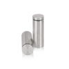 1'' Diameter X 2-1/2'' Barrel Length, (304) Stainless Steel Brushed Finish. Easy Fasten Standoff (For Inside / Outside use) Tamper Proof Standoff [Required Material Hole Size: 7/16'']