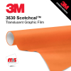 15'' x 10 Yards 3M™ 3630 Scotchcal™ Matte Tangerine 7 year Punched 2 Mil Cast Graphic Vinyl Film (Color Code 084)