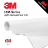 48'' x 10 Yards 3M™ 3635 Light Managements Matte Black/White 5 year Unpunched 4 Mil Calendered Graphic Vinyl Film (Color Code 020)