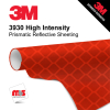 15'' x 10 Yards 3M™ 3930 High Intensity Prismatic Sheeting Gloss Red 10 year Unpunched 17 Mil Graphic Vinyl Film (Color Code 032)