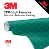 15'' x 10 Yards 3M™ 3930 High Intensity Prismatic Sheeting Gloss Green 10 year Unpunched 17 Mil Graphic Vinyl Film (Color Code 037)