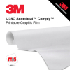 30'' x 100 Yards 3M™ IJ35C Scotchcal™ 3.2 Mil Calendered Unpunched 5 year Indoor/Outdoor Matte White Printable Vinyl (Color Code 020)