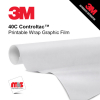 60'' x 200 Yards 3M™ 40C Controltac™ 3 Mil Calendered Unpunched 7 year Indoor/Outdoor Gloss White Printable Vinyl (Color Code 010)