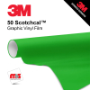 15'' x 50 Yards 3M™ Series 50 Scotchcal Gloss Grass Green 5 Year Punched 3 Mil Calendered Graphic Vinyl Film (Color Code 073)