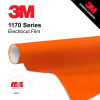 15'' x 50 Yards 3M™ 1170 ElectroCut™ Gloss Orange 7 year Unpunched 2 Mil Cast Graphic Vinyl Film (Color Code 074)