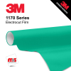 15'' x 10 Yards 3M™ 1170 ElectroCut™ Gloss Green 7 year Punched 2 Mil Cast Graphic Vinyl Film (Color Code 077)