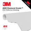 24'' x 50 Yards 3M™ 4000 Diamond Grade Gloss White 12 year Unpunched 17.5 Mil Graphic Vinyl Film (Color Code 090)