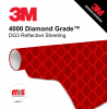 24'' x 50 Yards 3M™ 4000 Diamond Grade Gloss Red 12 year Unpunched 17.5 Mil Graphic Vinyl Film (Color Code 092)
