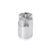 4-Way Standoffs Hub, Diameter: 1'', Thickness: 1/2'', Clear Anodized Aluminum [Required Material Hole Size: 7/16'']