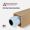 22'' x 150' Rolls - 20 lb Blue Tinted/Colored Bond Plotter Paper on 2'' Core