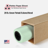 18'' x 300' Rolls - 20 lb Green Tinted/Colored Bond Plotter Paper on 2'' Core (Pack of 2)