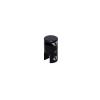 Pivoting Support - Up to 3/8'' - Single Sided - Side Clamp - Aluminum Matte Black - For Cable