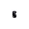 Edge Support - Up to 3/8'' - Single Sided - Edge Grip - Aluminum Matte Black - For 1/8'' (3.0mm) Diameter Cable System Kit