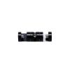 Pivoting Edge Support - Up to 3/8'' - Double Sided - Edge Grip - Aluminum Matte Black - For 1/8'' (3.0mm) Diameter Cable System Kit