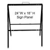 24'' Wide x 18'' Height Black A-Frame Slide-in/Bolt-in Sign Panel Frame (accepts up to 1/8'' thickness)