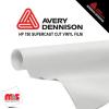 15'' x 50 yards Avery HP750 High Gloss Matte Clear 6 year Long Term Punched 3.0 Mil Calendered Cut Vinyl (Color Code 104)