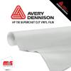 15'' x 10 yards Avery HP750 High Gloss Cover White 6 year Long Term Punched 3.0 Mil Calendered Cut Vinyl (Color Code 108)