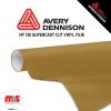 12'' x 10 yards Avery HP750 High Gloss Gold 3 year Long Term Unpunched 3.0 Mil Calendered Cut Vinyl (Color Code 215)