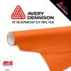 12'' x 50 yards Avery HP750 High Gloss Orange 6 year Long Term Unpunched 3.0 Mil Calendered Cut Vinyl (Color Code 360)