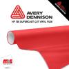 12'' x 50 yards Avery HP750 High Gloss Hibiscus Red 6 year Long Term Unpunched 3.0 Mil Calendered Cut Vinyl (Color Code 405)