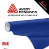 12'' x 50 yards Avery HP750 High Gloss Egyptian Blue 6 year Long Term Unpunched 3.0 Mil Calendered Cut Vinyl (Color Code 628)