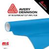 15'' x 10 yards Avery HP750 High Gloss Light Blue 6 year Long Term Punched 3.0 Mil Calendered Cut Vinyl (Color Code 640)