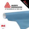 48'' x 50 yards Avery HP750 High Gloss Butterfly Blue 6 year Long Term Unpunched 3.0 Mil Calendered Cut Vinyl (Color Code 652)