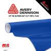 30'' x 10 yards Avery HP750 High Gloss Byzantine Blue 6 year Long Term Punched 3.0 Mil Calendered Cut Vinyl (Color Code 659)