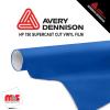 15'' x 10 yards Avery HP750 High Gloss Ocean Blue 6 year Long Term Punched 3.0 Mil Calendered Cut Vinyl (Color Code 678)