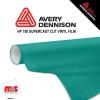 12'' x 10 yards Avery HP750 High Gloss Dark Aqua 6 year Long Term Unpunched 3.0 Mil Calendered Cut Vinyl (Color Code 705)