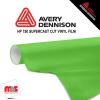 15'' x 10 yards Avery HP750 High Gloss Citrus Green 6 year Long Term Punched 3.0 Mil Calendered Cut Vinyl (Color Code 734)