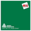 15'' x 10 yards Avery HP750 High Gloss Bright Green 6 year Long Term Punched 3.0 Mil Calendered Cut Vinyl (Color Code 775)
