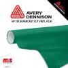 12'' x 10 yards Avery HP750 High Gloss Green 6 year Long Term Unpunched 3.0 Mil Calendered Cut Vinyl (Color Code 778)