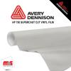 15'' x 50 yards Avery HP750 High Gloss Light Gray 6 year Long Term Unpunched 3.0 Mil Calendered Cut Vinyl (Color Code 810)