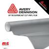 12'' x 10 yards Avery HP750 High Gloss Light Ash Grey 6 year Long Term Unpunched 3.0 Mil Calendered Cut Vinyl (Color Code 825)